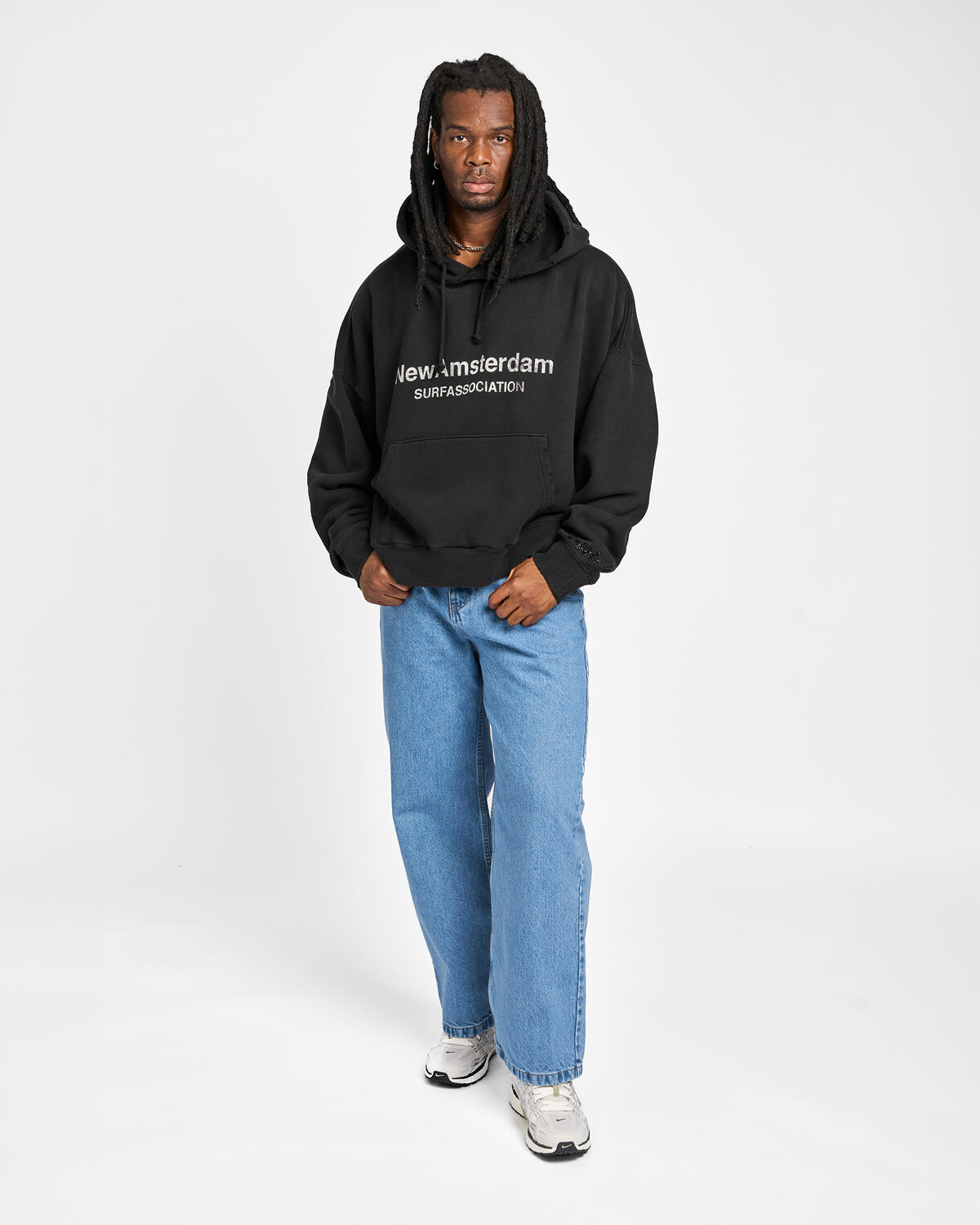 NEW AMSTERDAM SURF ASSOCIATION WORKED LOGO HOODIE | 2602082001